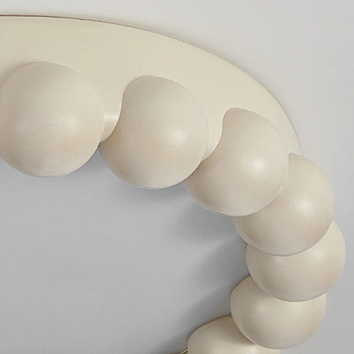 Plafonnier LED circulaire de Style crème nordique - vue 7 sur 9
