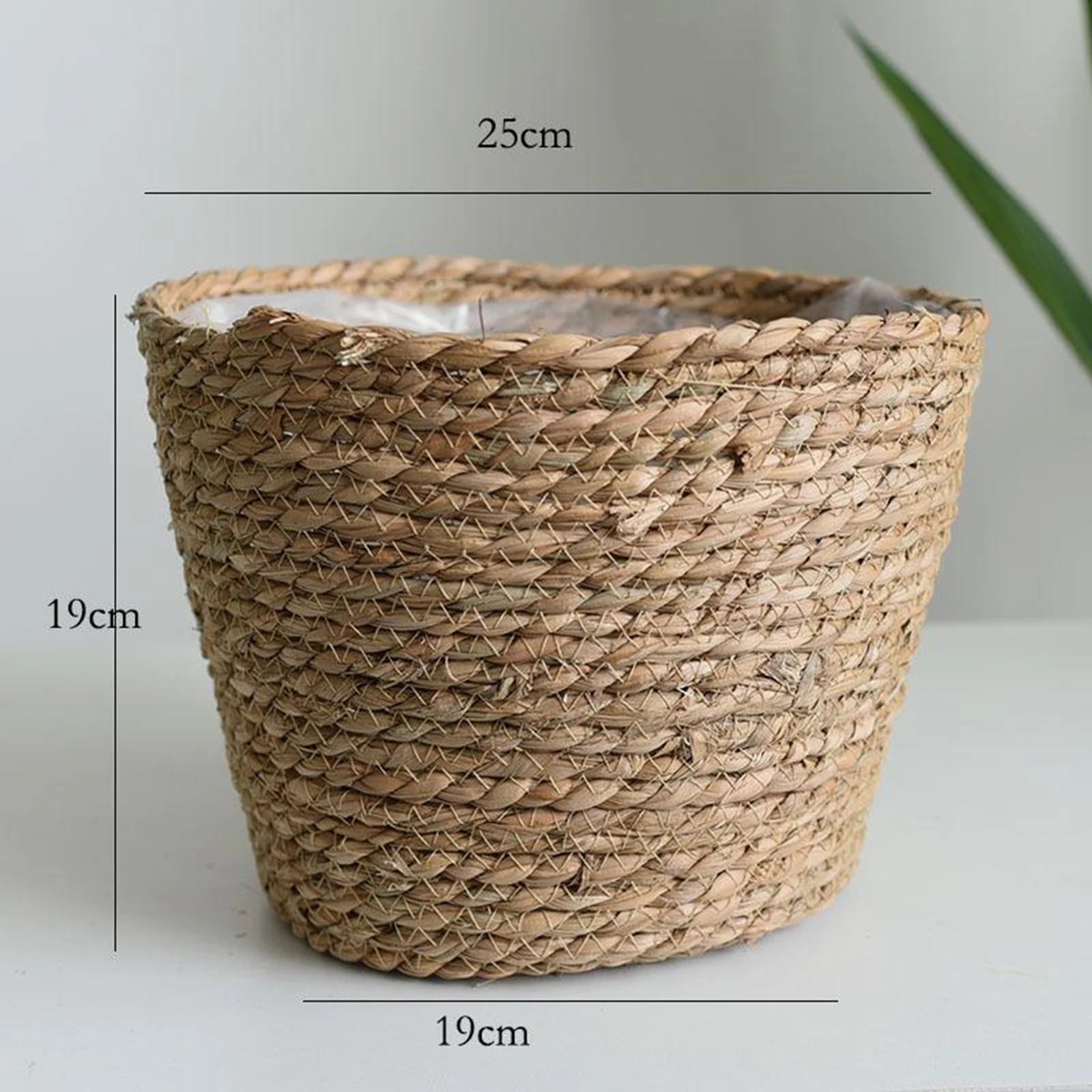 doublures en rotin pour paniers à plantes et décoration jardin - vue 12 sur 12