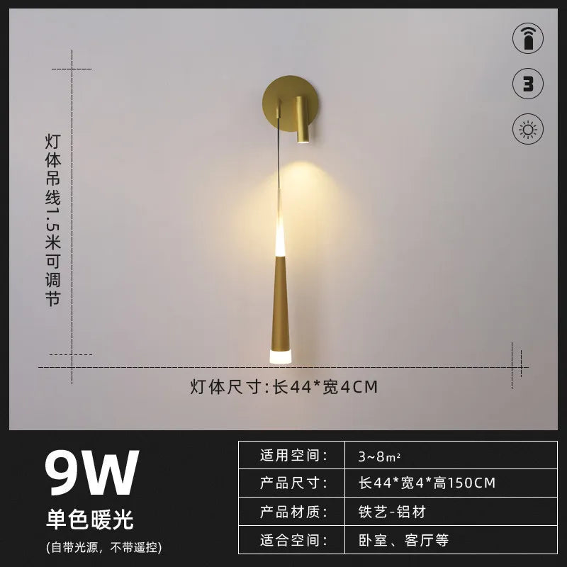 lampe de chevet design nordique moderne avec éclairage led - vue 14 sur 14
