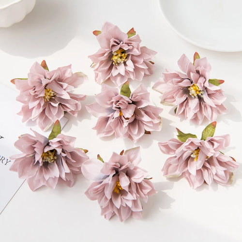lot de 20 fleurs murales en soie pour décoration variée - vue 13 sur 15