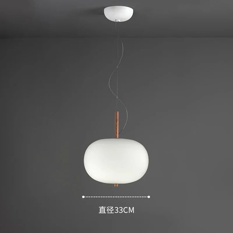 lustre nordique en verre avec suspension led pour décoration - vue 11 sur 12
