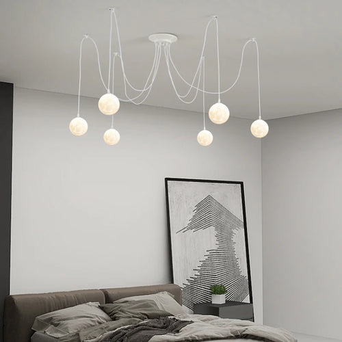 lustre multi lumières suspendues style nordique pour commerces - vue 3 sur 16