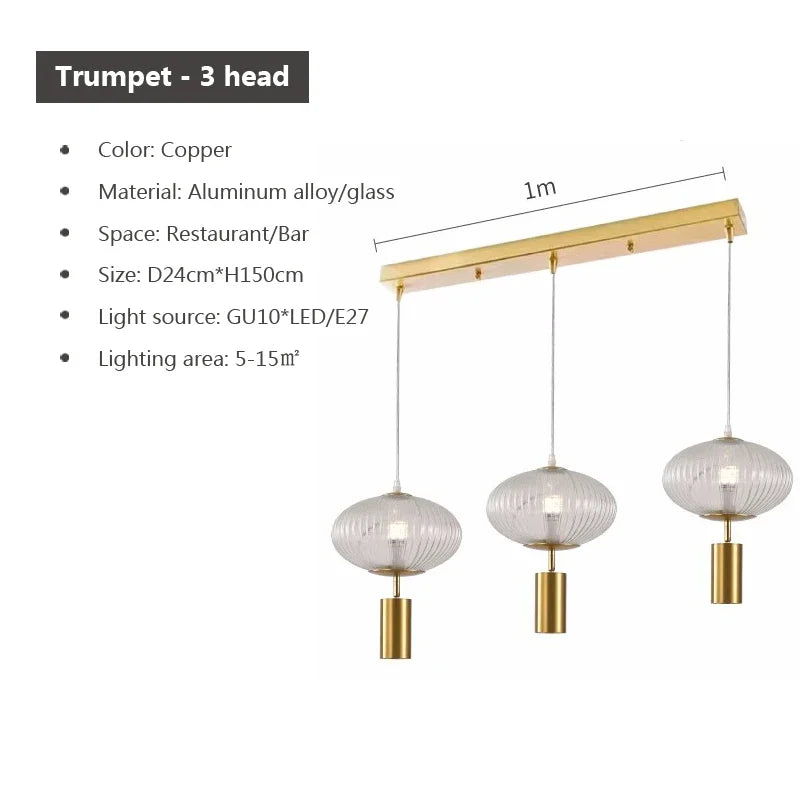 suspension en verre rétro design pour décoration intérieure - vue 13 sur 18