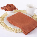 Serviette de table gaze de coton artisanal lot