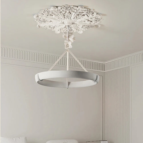 Aipaite Modern Faux Sculpture Round Chandelier is an indoor light fixture for living room, study and bedroom - vue 4 sur 22