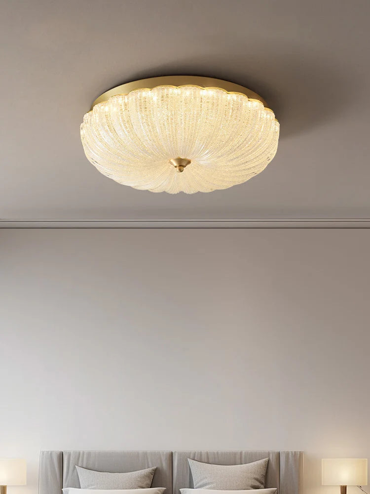 Warm and romantic children's room bedroom ceiling lamp, cream air, master bedroom ceiling light - vue 3 sur 7