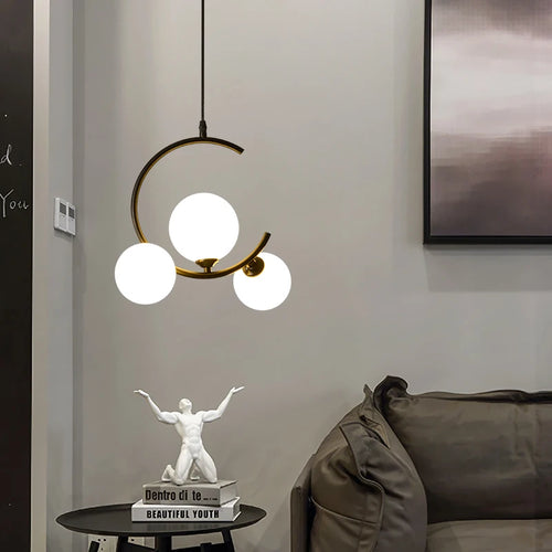 lampe boule en verre nordique décorative et créative - vue 6 sur 16