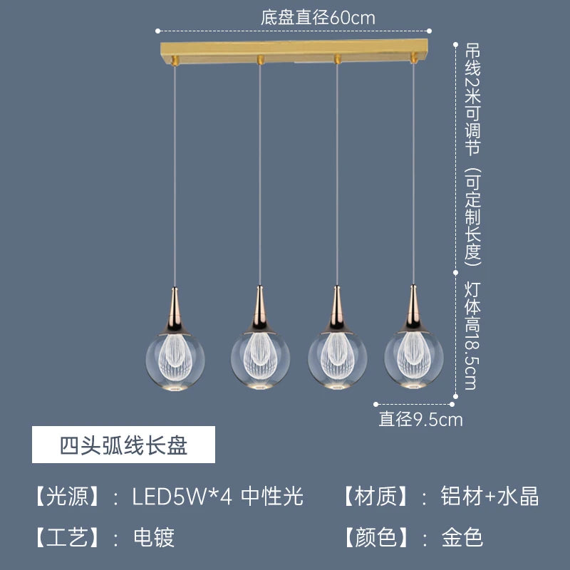 lustre moderne en cristal pour décoration intérieure animaux - vue 9 sur 13