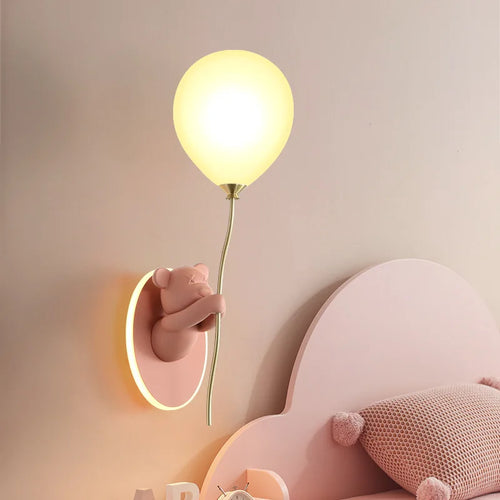 applique murale ours en ballon pour chambre d'enfant - vue 3 sur 17