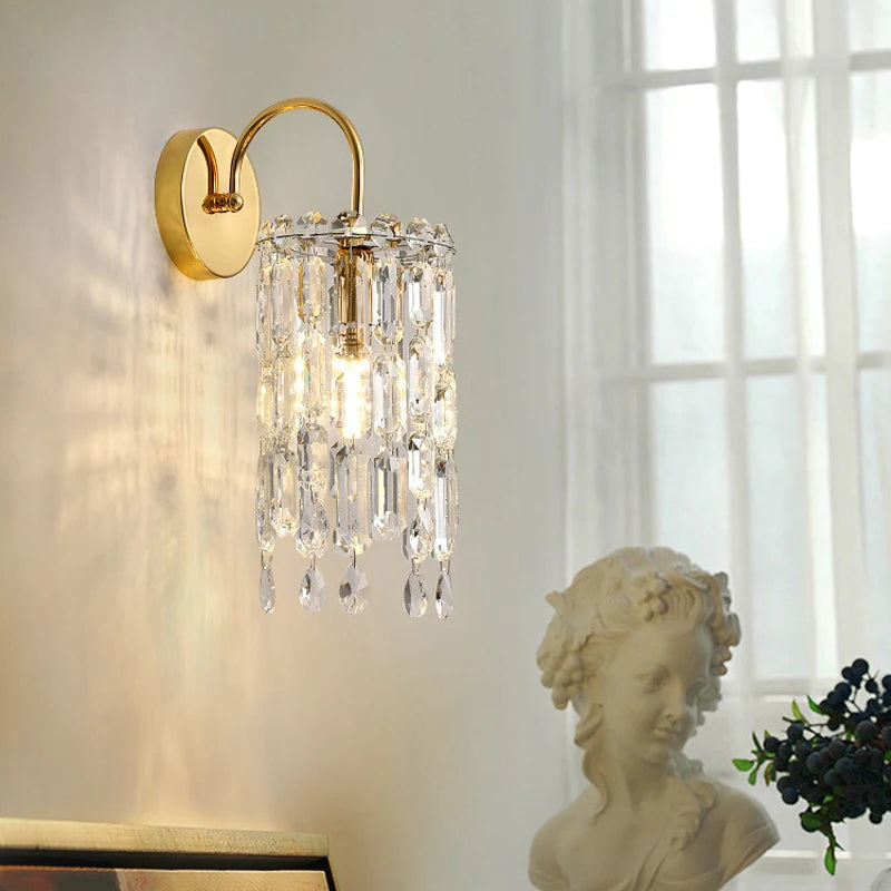 applique murale led en cristal pour intérieur élégant - vue 4 sur 7