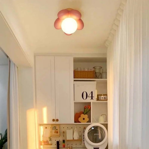 applique murale style nordique lampe à fleurs chaude pour enfants décoration maison - vue 5 sur 8