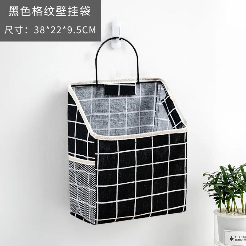 sac de rangement mural en tissu pour livres et magazines - vue 8 sur 12