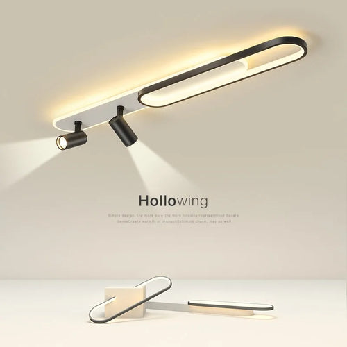 plafonnier moderne à leds avec projecteur pour décoration maison - vue 3 sur 26