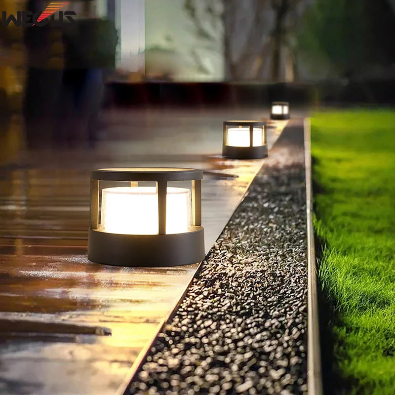 pack poteaux lumineux led extérieurs étanches haute luminosité - vue 2 sur 7