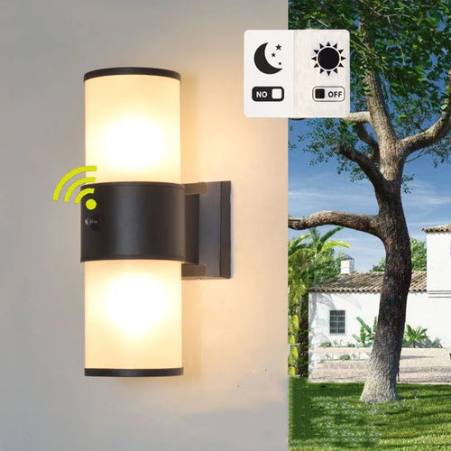 applique murale extérieure étanche contrôle de lumière pour jardin - vue 2 sur 13