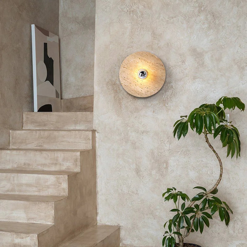 applique murale rétro en pierre naturelle avec éclairage led - vue 5 sur 8