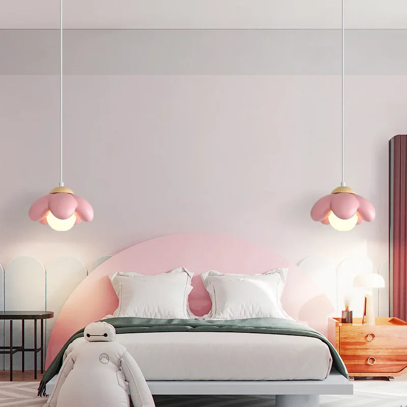 suspension moderne en forme de fleur pour chambre enfant - vue 5 sur 10