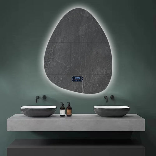 miroir intelligent multifonction avec haut-parleur bluetooth et led réglable - vue 2 sur 13