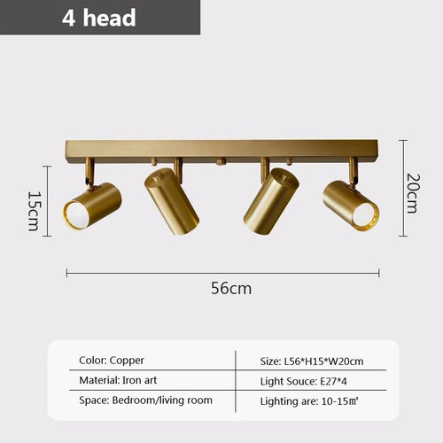 lustre moderne avec projecteurs led pour intérieur - vue 9 sur 8