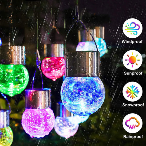 lampe solaire extérieure en rotin pour jardin décoratif - vue 5 sur 9