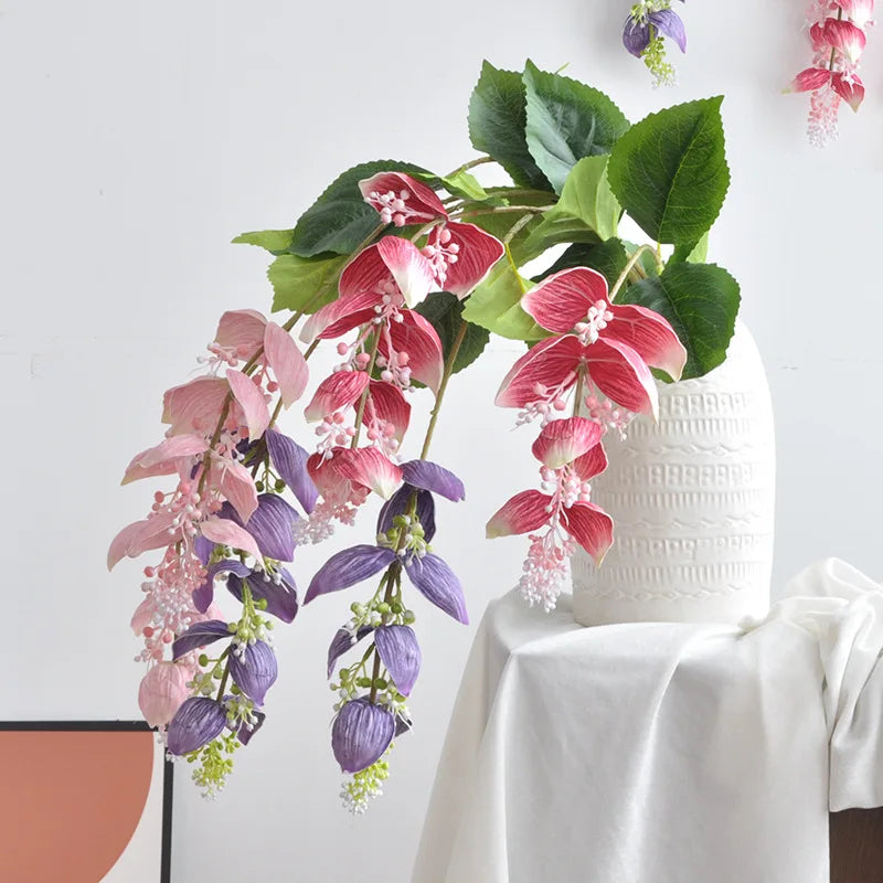 fleurs artificielles tropicales medinilla magnifica pour décoration intérieure - vue 2 sur 9