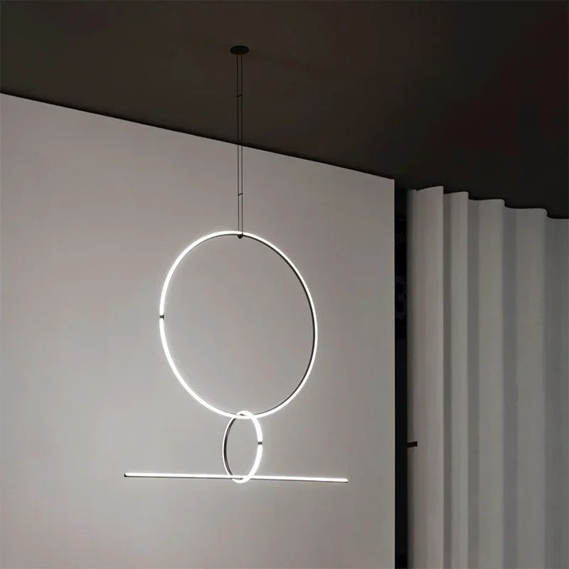 lustre nordique led pour décoration créative de la maison - vue 5 sur 7