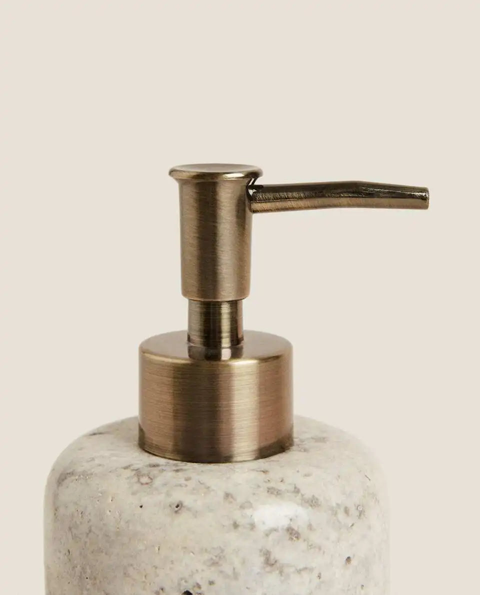 distributeur rechargeable en marbre pour lotions et savon - vue 4 sur 7