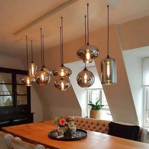 suspension à led en verre design pour décoration intérieure moderne - vue 5 sur 15