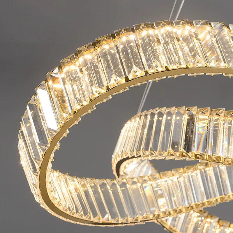 Modern home decoration crystal chandelier, living room Pendant lamp,Dining room Pendant lights, interior lighting - vue 6 sur 9