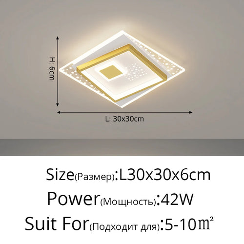 plafonnier moderne en fer forgé avec design géométrique créatif - vue 12 sur 12