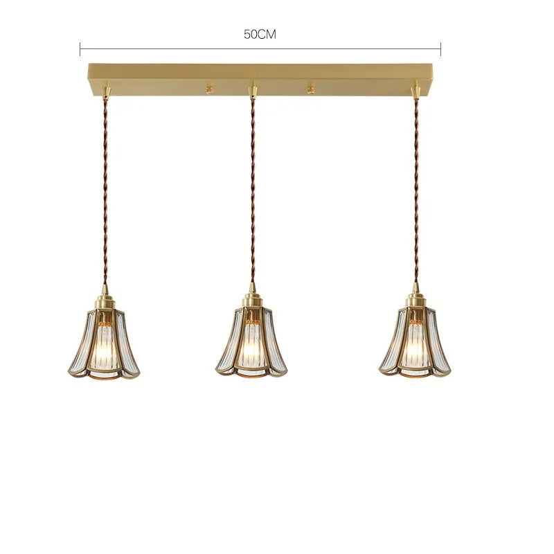 Suspension Nordique LED en Verre et corps doré - vue 14 sur 20