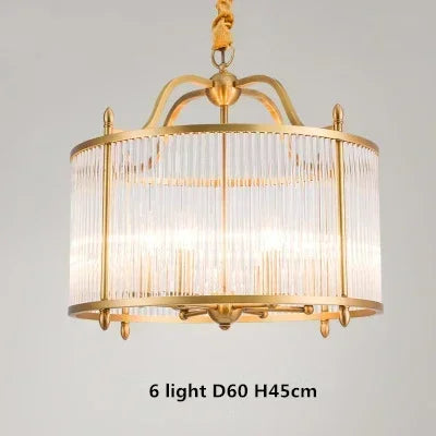 lustre de luxe moderne en cuivre doré avec éclairage led - vue 11 sur 12