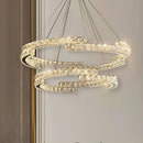 lustre moderne à led en cristal design élégant pour intérieur