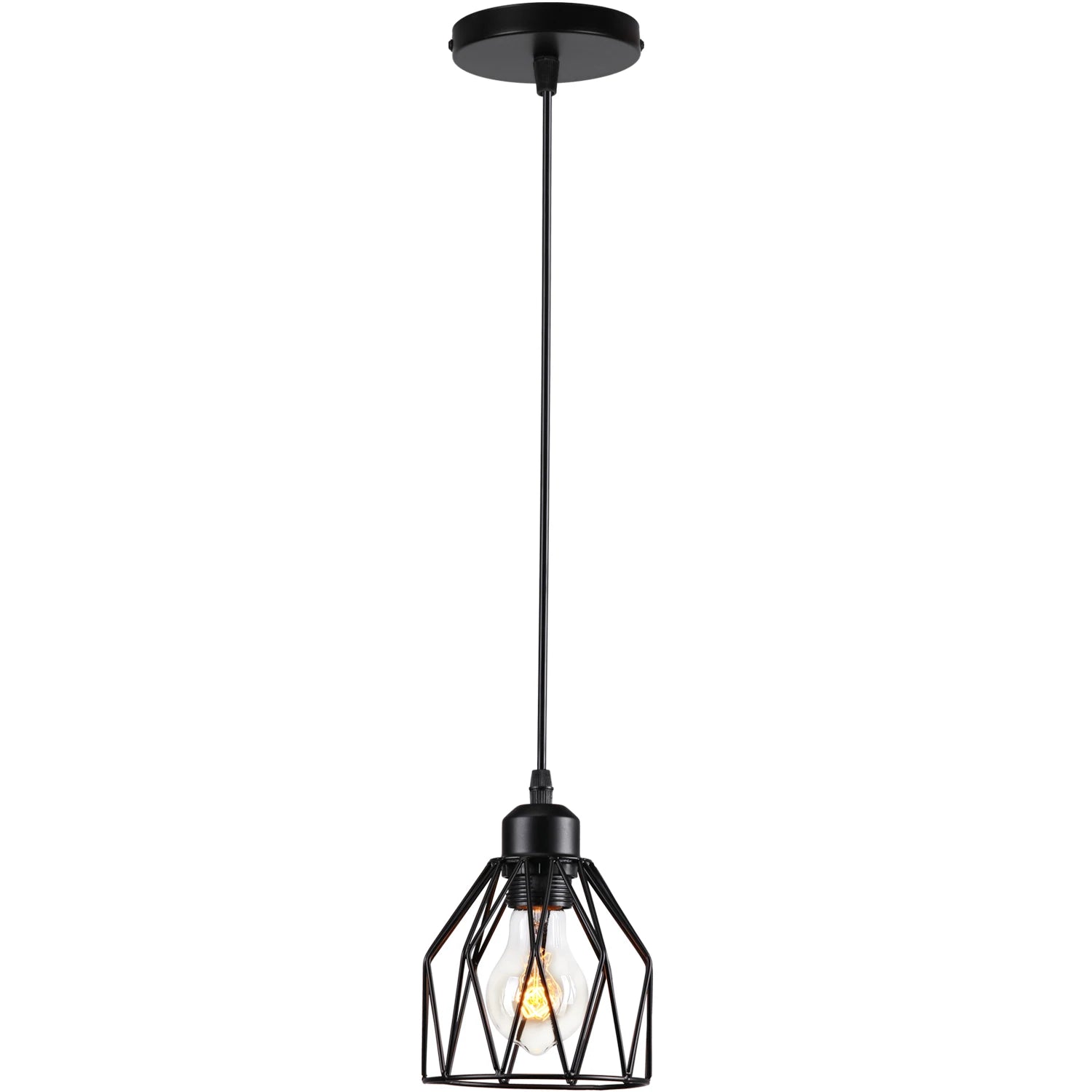 suspension vintage en métal abat-jour cage pour éclairage intérieur - vue 17 sur 24