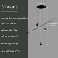suspension moderne à led pour escalier et intérieur