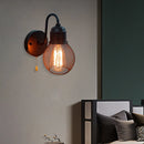 applique murale loft rétro avec interrupteur pour décoration