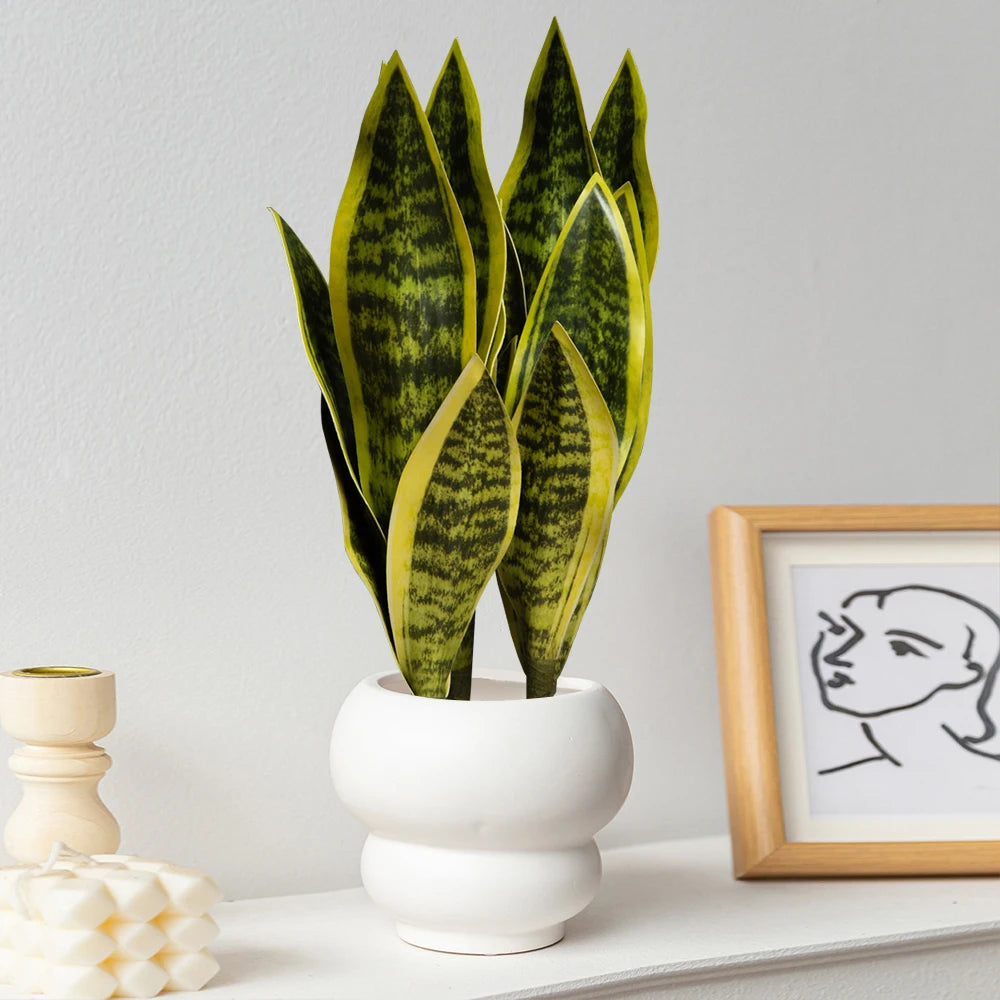plantes artificielles succulentes en plastique pour décoration intérieure - vue 3 sur 12