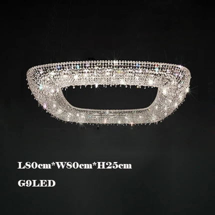 lustre en cristal décoratif pour éclairage intérieur élégant - vue 14 sur 15