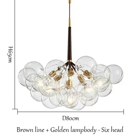 lustre moderne en verre lumineux pour décoration intérieure - vue 17 sur 18