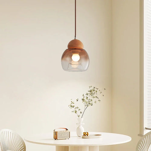 suspension rétro en verre style médiéval pour décoration moderne - vue 5 sur 8