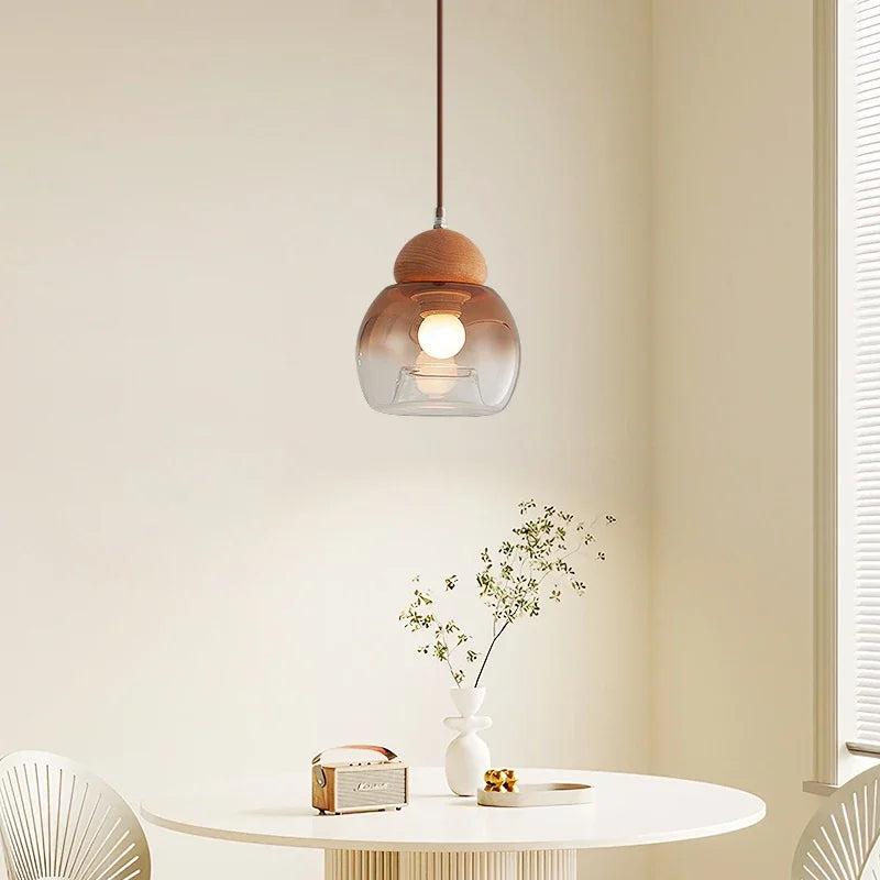 suspension rétro en verre style médiéval pour décoration moderne - vue 4 sur 8