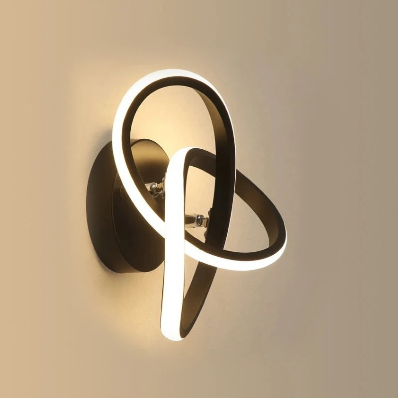 Applique chambre lampe moderne minimaliste escalier allée couloir balcon lampe salon fond applique AC85-265V - vue 5 sur 18