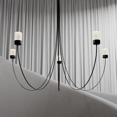 lustre moderne nordique design créatif éclairage suspendu élégant - vue 3 sur 8