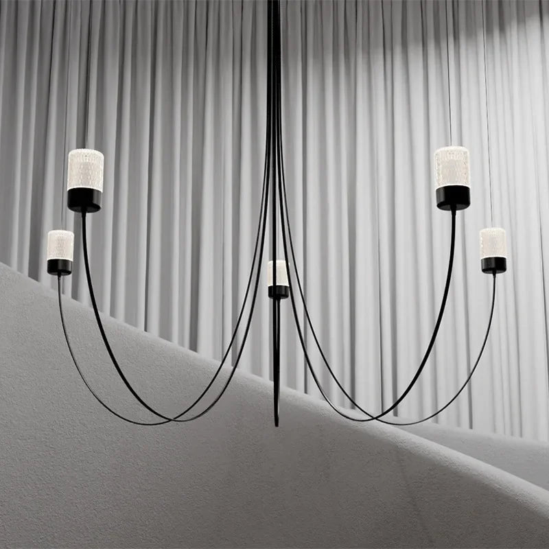lustre moderne nordique design créatif éclairage suspendu élégant - vue 3 sur 8