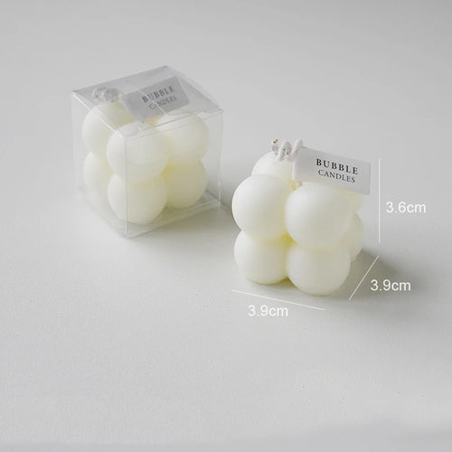petite bougie cube parfumée en cire de soja fait main - vue 9 sur 17