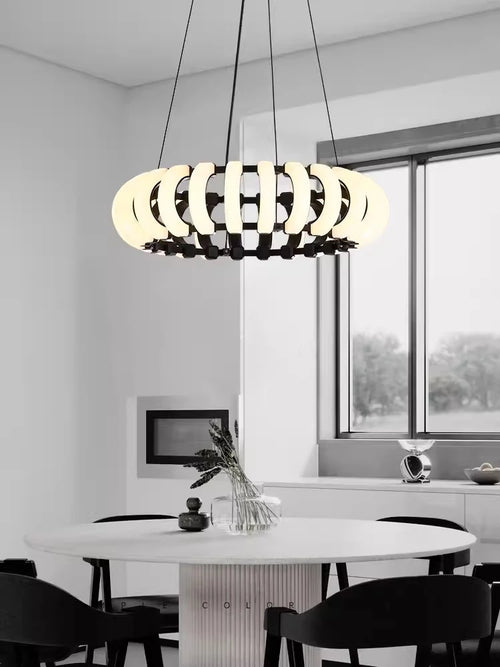 lampe pendante design moderne led ronde nordique pour décor atmosphérique - vue 3 sur 9