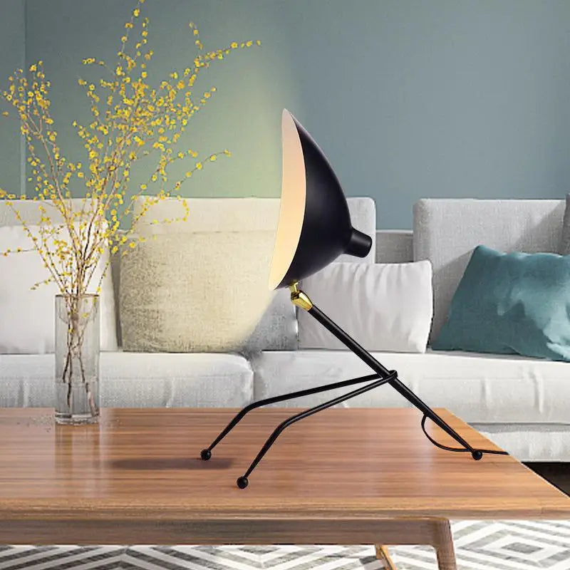 French Designer Tripod Table Lamps Desk Light for Study Reading Beside Bedroom - vue 5 sur 7