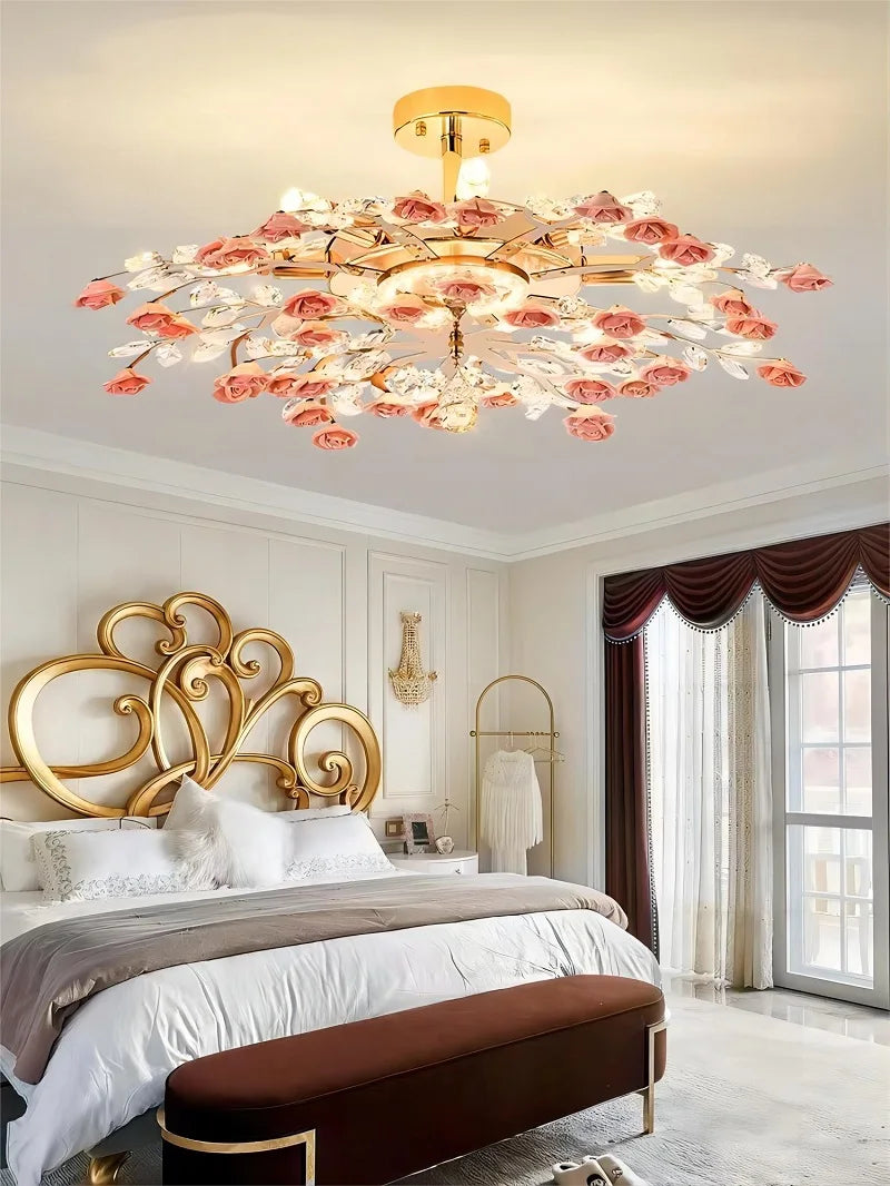 plafonnier moderne en céramique cristal pour intérieur élégant - vue 4 sur 12