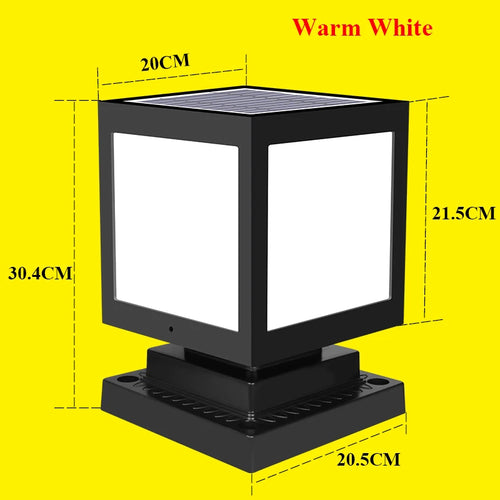 lanterne solaire colonne décorative pour jardin et extérieur - vue 21 sur 20