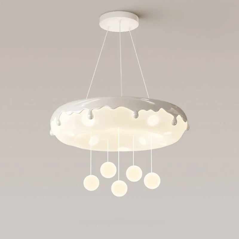 52cm Donuts Pendant Lamp With Remote Control Dimming Children's Room Bubble Ball Chandelier Light Kids Nursery Bedroom Lamp LED - vue 1 sur 12